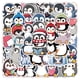 thumbnail image 1 of Paquete de pegatinas impermeables con dibujos animados de pingüinos, 50 unidades, 1 of 2