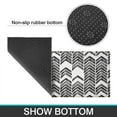 thumbnail image 6 of Black and White Chevron Pattern Kitchen Rugs Sets Of 2,Anti Fatigue Kitchen Mat Rugs Non Slip Washable,Decorative Kitchen Floor Mats for Kitchen,Sink,Laundry,17"x30"+17"x47", 6 of 7