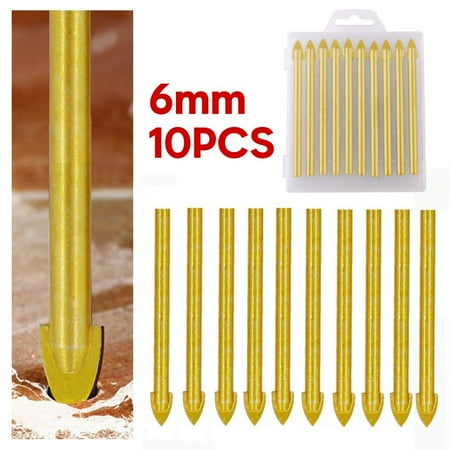

10pcs Drill Bits 4.5mm Shank 6mm 71mm Length Carbide Drill Drilling New