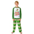 thumbnail image 5 of Elf The Movie Kids' Film Cotton-Headed Ninny-Muggins Buddy 2PC Raglan Holiday Christmas Sleep Pajama Set for Girls Boys, 5 of 5