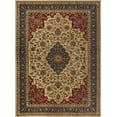 thumbnail image 3 of Sensation Transitional 9' x 12' Ivory and Scarlet Polypropylene Indoor Area Rug, 3 of 7