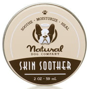 Natural Dog Company Skin Soother, All Natural Healing Balm for Dogs, Relieves Dry, Itchy Skin, Treats Skin Irritations, Wounds, Hot Spots, Dermatitis, 2oz Tin