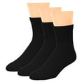 thumbnail image 6 of Falari 3-Pack Physicians Approved Diabetic Ankle Socks Size 10-13 Black, 6 of 6