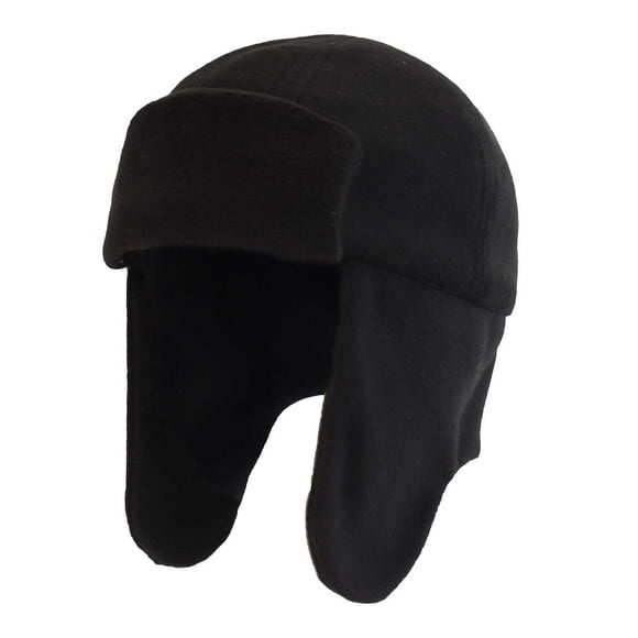dmqupv Girls Winter Hat Knitted Earflaps Toddler Beanie Trapper Hat With Ear For Toddlers Kids Warm Fleece Lined Winter Earflap Hat For Boys Girls Black,Size for 6-12 Months