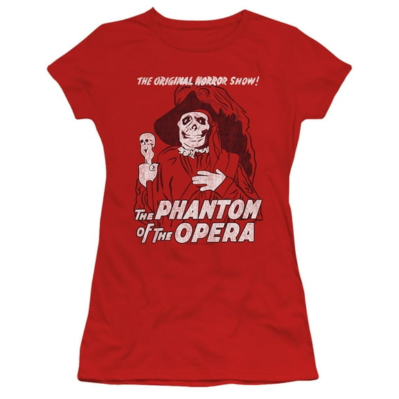 Universal Monsters The Phantom S/S Junior Women's T-Shirt Sheer Red
