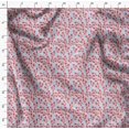 thumbnail image 4 of Soimoi Blue polyester Crepe Fabric Artistic Floral Fabric Prints By Yard 52 Inch Wide, 4 of 5