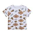 thumbnail image 3 of Dsscvnef T-Shirts pour Enfants Garçons Filles T-Shirts Imprimés pour Garçons Manches Courtes pour Garçons T-Shirts Garçons Pyjamas 4-5 Ans Vêtements Enfants Garçons, 3 of 8
