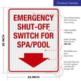 thumbnail image 3 of Emergency Shut Off Switch Sign, Pool Safety Sign,, 3 of 8