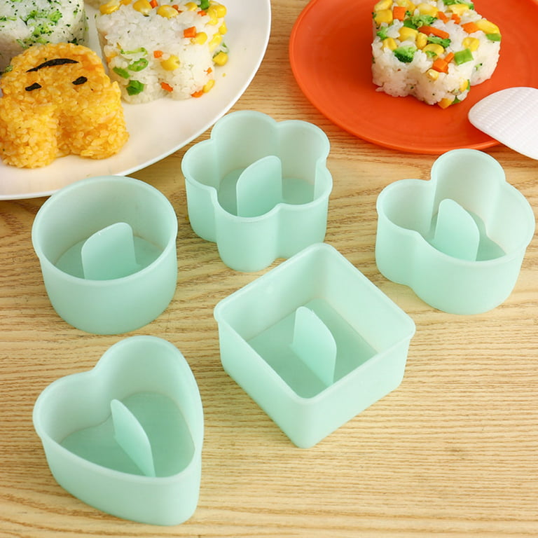 DIY 6 Cavity Sushi Mold Triangle Rice Ball Sushi Maker Set Japanese Kitchen  Tools Bento Box Meal Supplies Kitchen Accessories