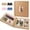 Brown, variant on RECUTMS 10x10 inch Diy Scrapbook, Photo Album with Window Design,Blank Scrap Book Kraft Paper Memory Book, Travel, Birthday & Holiday Gifts (Brown)