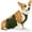 Green, variant on UOSIA Waterproof Corgi Raincoat - Anti-Dirty Dog Belly Vest & Chest Protector,