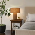 thumbnail image 6 of Moonlight Table Lamp - Woven Burlap Shade Dimmer Switch, 6 of 12