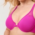 thumbnail image 4 of Sostén DELMIRA con cierre frontal, espalda racerback, talla grande 34C morado, 4 of 4