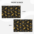 thumbnail image 4 of Placemats Set of 4 / 6, bee golden sweet cool black Placemats for Dining Table Indoor/Outdoors Heat Resistant Washable Placemats 18" x 12", 4 of 8