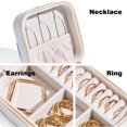 thumbnail image 3 of Mother's Day Polar Bear Jewelry Box Organizer with Customizable Grids for Rings, Earrings, Bracelets - Compact and Portable, 3 of 6