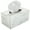 White, variant on Excello Global Products Rustic White Barnwood Tissue Box Cover: Tissue Rectangle Box Includes Slide-Out Bottom Panel. Perfect for Farmhouse Bathroom Decor (Pack of 1) - EGP-HD-0163