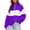 Purple, variant on HAiming Women's Sweatshirts Long Sleeve Color Block Quarter Zip Mock Neck Casual Trendy Shirts Fall Winter Workout Tops