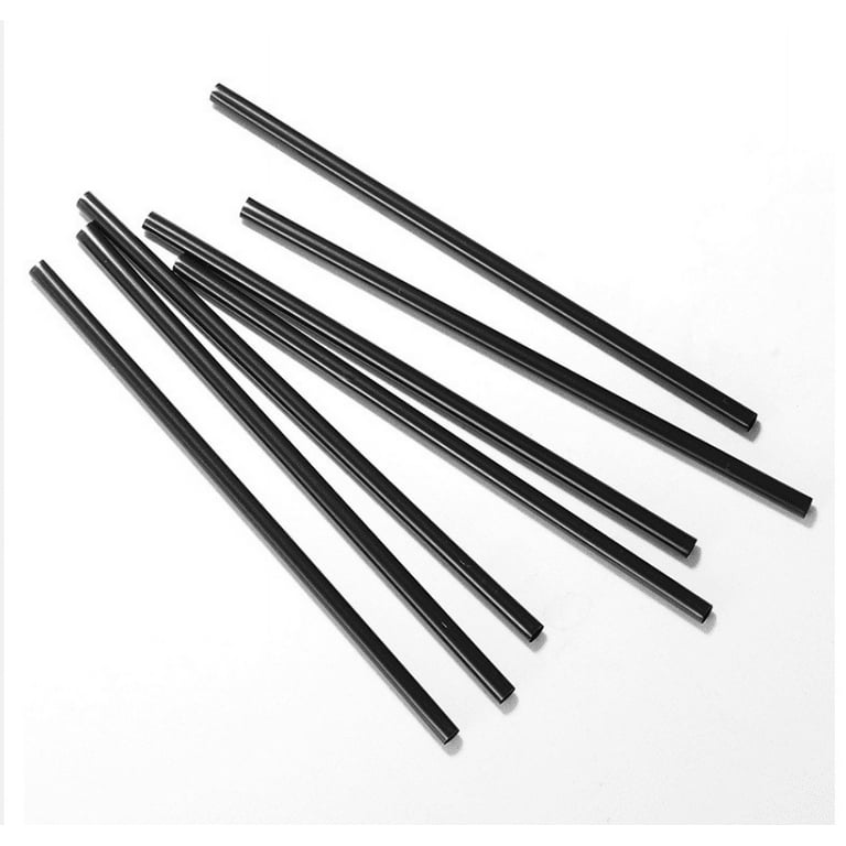 PAMI Disposable Coffee Black Sip Stirrers/Straws [Value Pack of 1000 Pcs] -  5” Plastic Cocktail Stirrers For Drinks- Beverage Stirrers For Hot & Cold
