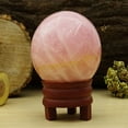 thumbnail image 2 of Reikiera Rose Quartz Stone Ball Natural Gemstone Sphere Reiki Crystal Healing With Ring Stand- Choose Size, 2 of 4