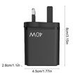 thumbnail image 3 of EU UK US Universal 40W USB Charger, 2U+2C Multi-Port Fast Charger, Global Voltage Compatibility, Safe Reliable Design, Compact Adapter for Home Office Travel All Mobile Devices, 3 of 6