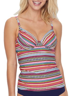 Anne Cole Signature Womens Jet Set Underwire Tankini Top Style-20MT28013 Anne Cole Signature Womens Jet Set Underwire Tankini Top Style-20MT28013