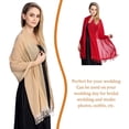 thumbnail image 3 of Amaiiu Women Scarf Elegant Tassel Evening Dresses Shawls Luxury Sexy Sunscreen Shade Scarves Skin Friendly Ladies Cape for Theme Party Wine Red, 3 of 7