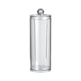 thumbnail image 4 of Cotton Round Holder with Lid, Clear Cotton Pad Dispenser for Bathroom Vanity, Shatterproof Countertop Organizer Apothecary Jar for Makeup Remover Pads & Skincare Routine Storage, 4 of 4