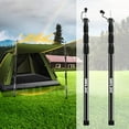 thumbnail image 5 of SAN LIKE Telescoping Tarp Poles Adjustable Tent Poles for Tarp Heavy-Duty Design Portable & Lightweight Fiberglass Tent Poles for Shelter Camping Awning 4 Sections Adjustable to 98.5in(Set of 2), 5 of 7