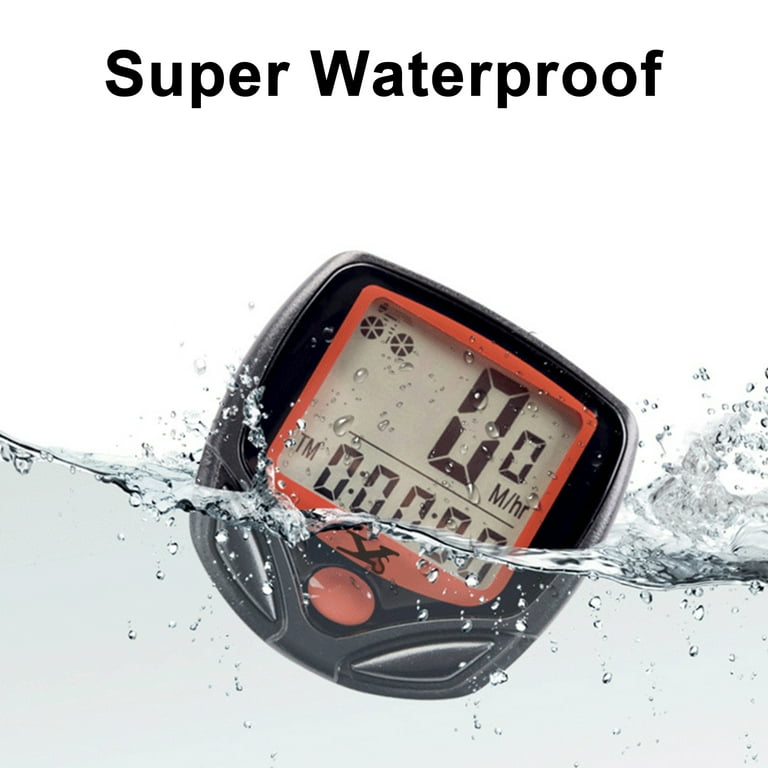 Bicycle Speedometer Odometer for Bicycle Cycle Wired Bike Computer Waterproof with LCD Display 15 in 1 Functions Bicycle Stopwatch Bicycle