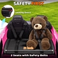 thumbnail image 3 of JoyWheels Licensed Porsche Taycan Turbo S 2 Seater Ride On Cars,24V 350W Powered Ride on Car With Remote Control,4mph,Pink, 3 of 9