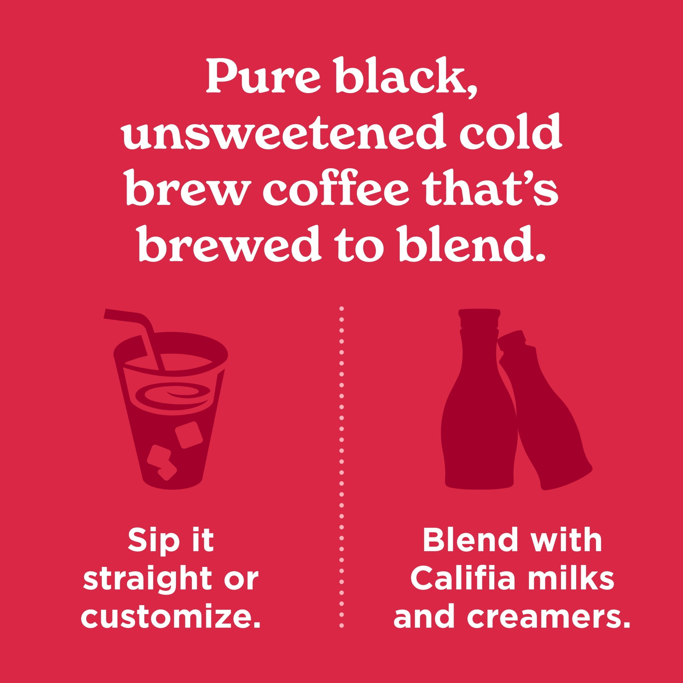 Califia Farms Pure Black Blonde Roast Cold Brew Coffee 48 Fluid Ounces