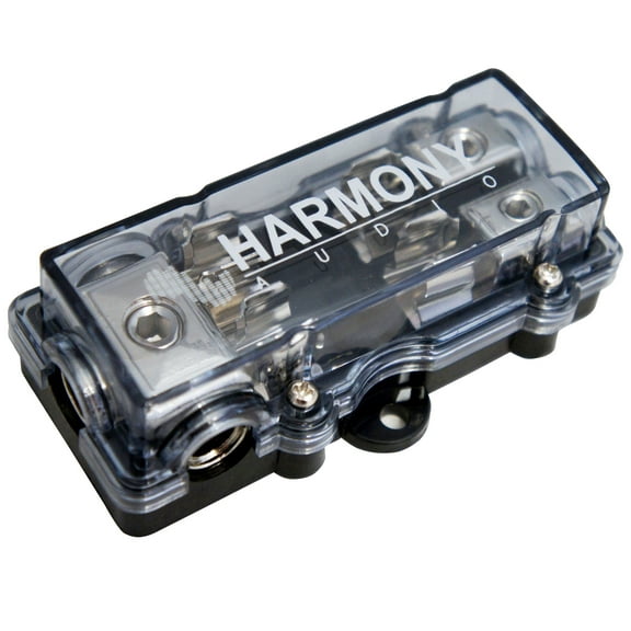 Harmony Audio HA-AGUFD2 Car 2-Way AGU Fused Distribution Block 4GA IN 8GA OUT