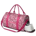 thumbnail image 2 of Leopard Womens Gym Tote Duffle Bag with Wet Pocket & Shoe Compartment, Checkered Travel Duffel Bag Overnight Weekender Hospital Tote Girls Workout Carry on Bag with Luggage Sleeve, 2 of 6
