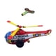 thumbnail image 5 of Juguete de hojalata de cuerda, helicóptero, estatuilla de estaño, juguete coleccionable encantador, juguete de relojería para decoración, juguete de, 5 of 8