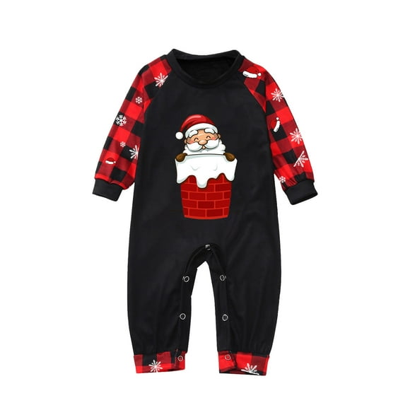 Black Santa Christmas Pajamas