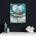 thumbnail image 5 of Nawypu  Canvas Wall Art, Lovers Crossroads Street Sign Custom Art Canvas or Poster, Anniversary, Couple Gift, Wedding Gift Canvas Wall Art Print for Home, Gift for Her, Gift for Him, 5 of 5