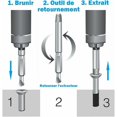 thumbnail image 4 of High-Quality Screw Extractor Set, Heavy-Duty Screw Remover Tools for Stripped Screws & Drill Bit, Works on Almost All Screw Sizes, Ideal for Removing Rusty & Broken Hardware,, 4 of 6