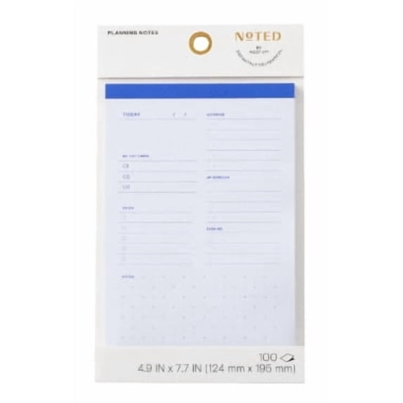 Post-it® Planning Notes NTDE-58-1, 4.9 in x 7.7 in (124 mm x 195 mm)