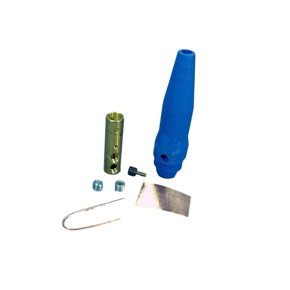 Leviton 18D31-B Blue 18 Series Ball Nose Female Double Set Screw Detachable Cam-Type Plug