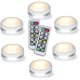 thumbnail image 1 of Puck lights with remote control, wireless LED puck lights battery operated, LED puck lights with remote control, LED bench lighting, dimmable wardrobe, 1 of 5