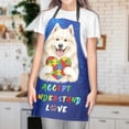 thumbnail image 3 of Autism Awareness Samoyed Accept Understand Love Apron Siberian Sammy Dog Lover for Cooking Grilling Baking Painting Gardening - 12003, 3 of 5