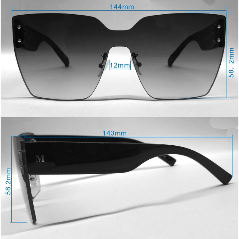 Martha Stewart Oversized Cat Eye Sunglasses - UV400  display picture 2