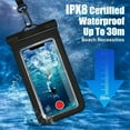 thumbnail image 4 of 2-Pack Waterproof Phone Pouches – Universal Clear Dry Bag Cases with Touchscreen Access for Smartphones up to 7", Ideal for Beach, Swimming, Boating & Travel, 4 of 10