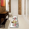 thumbnail image 3 of SKYSONIC 2'X6' Vintage Easter Chick Runner Rug with Rubber Backing, Pink Spring Flower Non Slip Entryway Rug Runner Washable Soft Area Rug Carpet for Hallway Bedroom Kitchen Decor, 3 of 6
