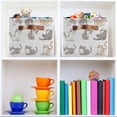 thumbnail image 6 of Cute Cat Characters Foldable Storage Basket,Canvas Fabric Foldable Storage Bins with Handles Open Home Storage Bins Boxes for Toy Book Shelf Closet Baskets, 6 of 8