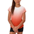 thumbnail image 5 of hengsof Athletic Shirts for Girls Short Sleeve Active T Shirts Sports Crewneck Dry Fit Tops Kids Teens Gym Workout Summer Tee, 5 of 8