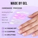 thumbnail image 5 of Press on Nails BtartBox French Tip Gel Short White, 5 of 9