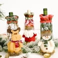 thumbnail image 3 of 3 bolsas navideñas para botellas de vino JAMW tejido en corteza sintética 30X13cm, 3 of 5