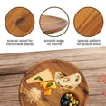 thumbnail image 4 of 4X Tablero Redondo de Madera Maciza Entero de Madera de de Madera de Té Postre Cena de Desayuno, 4 of 8