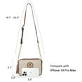 thumbnail image 3 of MKP Women Small Crossbody Shoulder Bag PU Leather Handbags Causal Purse with Tassel, 3 of 8